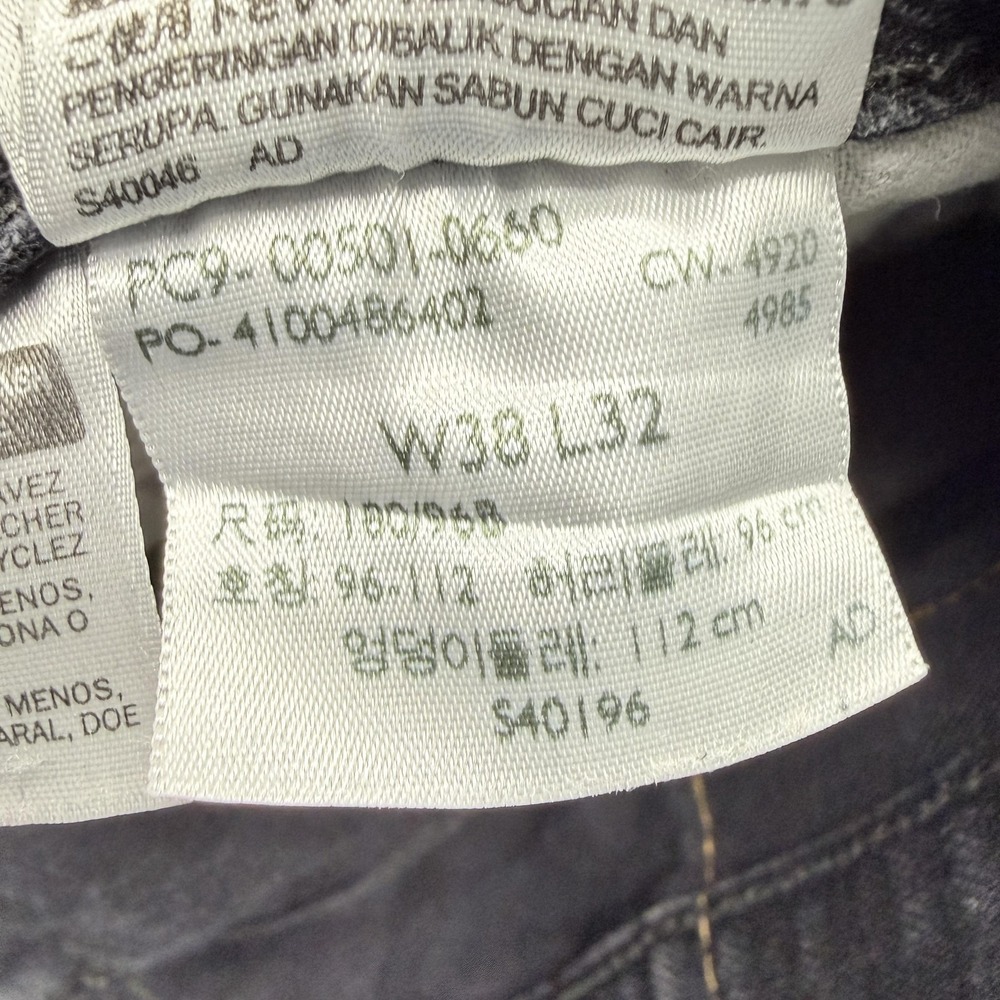 Levi 501 Jeans Mens Measured 37x30 Black - Picture 10 of 10